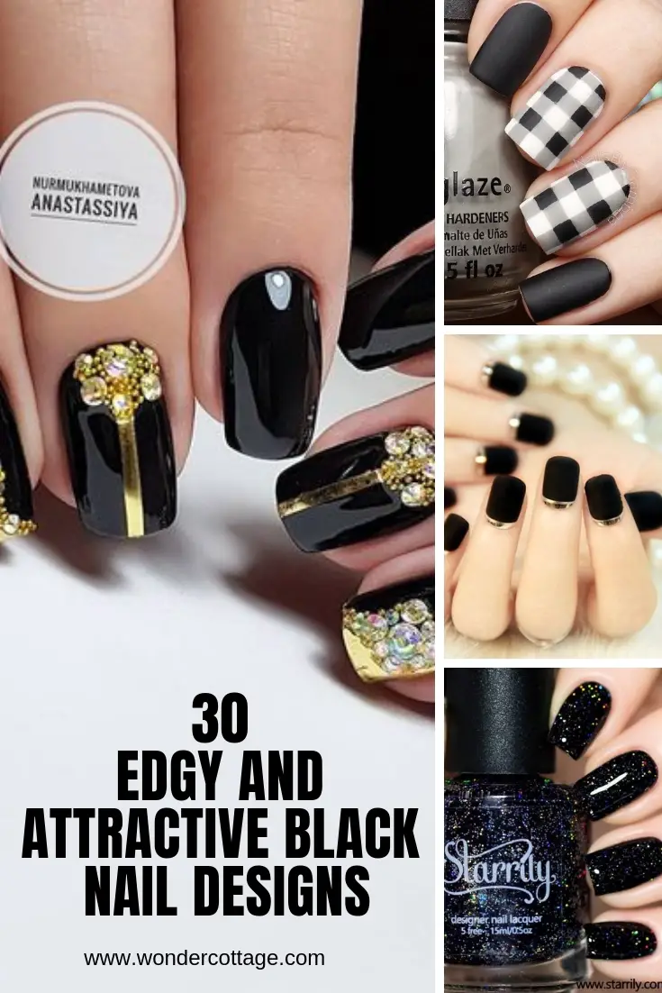 30 Edgy And Attractive Black Nail Designs The Wonder Cottage