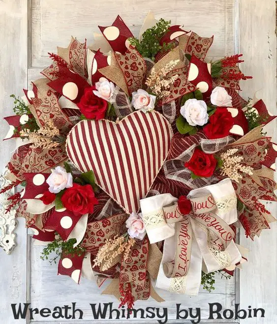 35 Cute Valentine's Day Wreaths To Liven Up Your Front Door - The ...