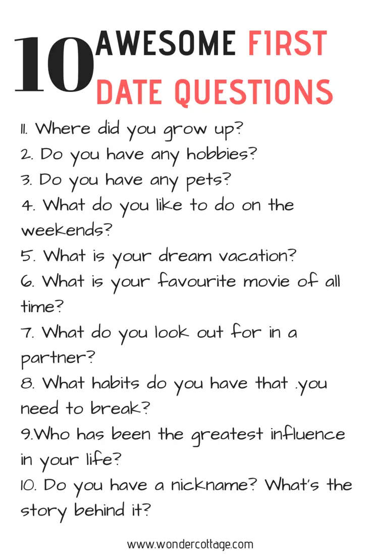 10 FIRST DATE QUESTIONS TO ASK