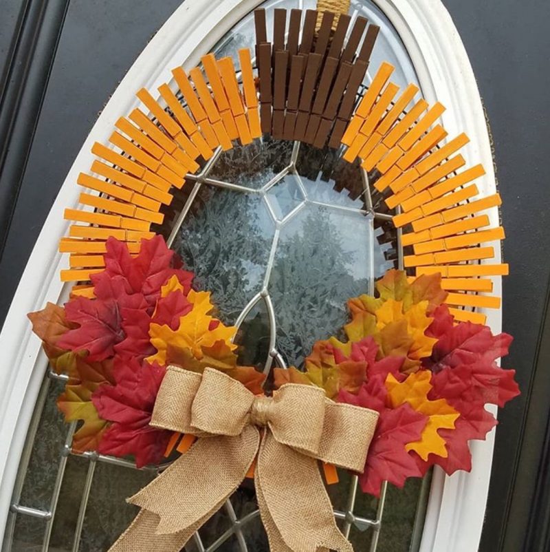 10 Beautiful Clothespin Wreaths For Fall The Wonder Cottage