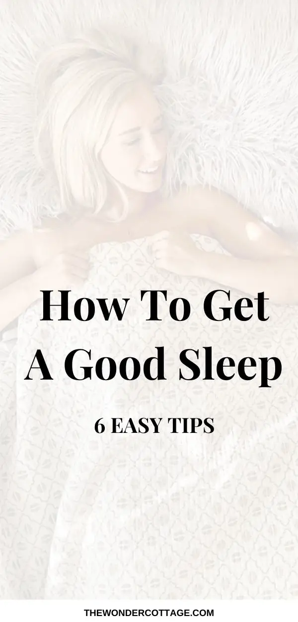 how to get a good sleep