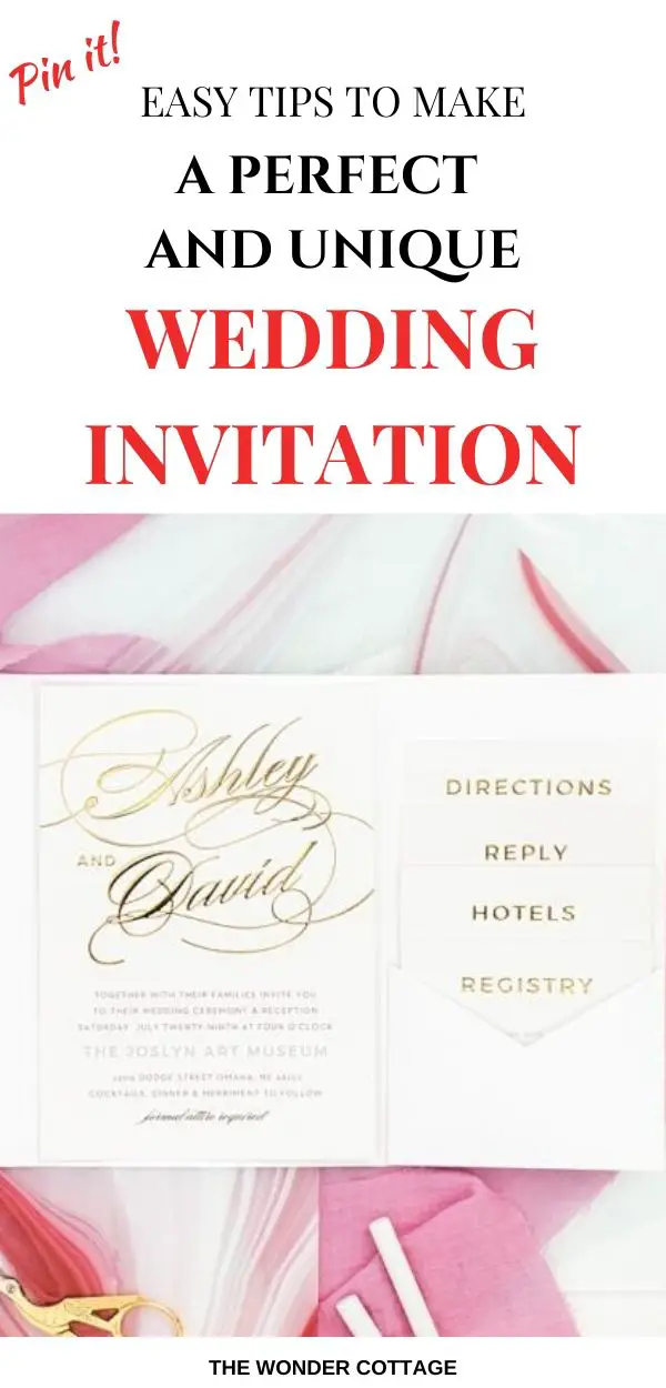 how to make wedding invitations unique