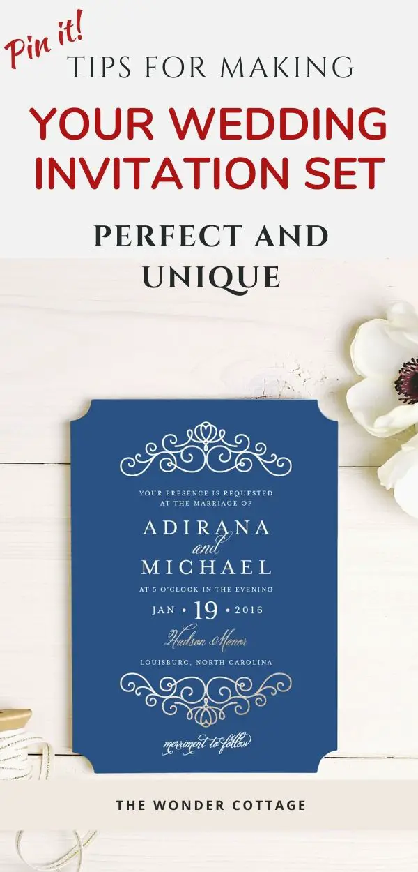 how to make your wedding invitation set perfect and unique