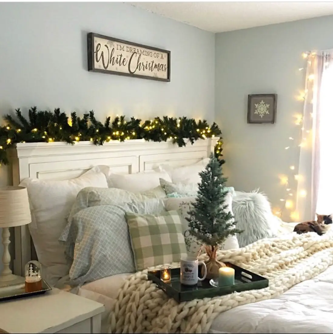bedroom decoration for christmas