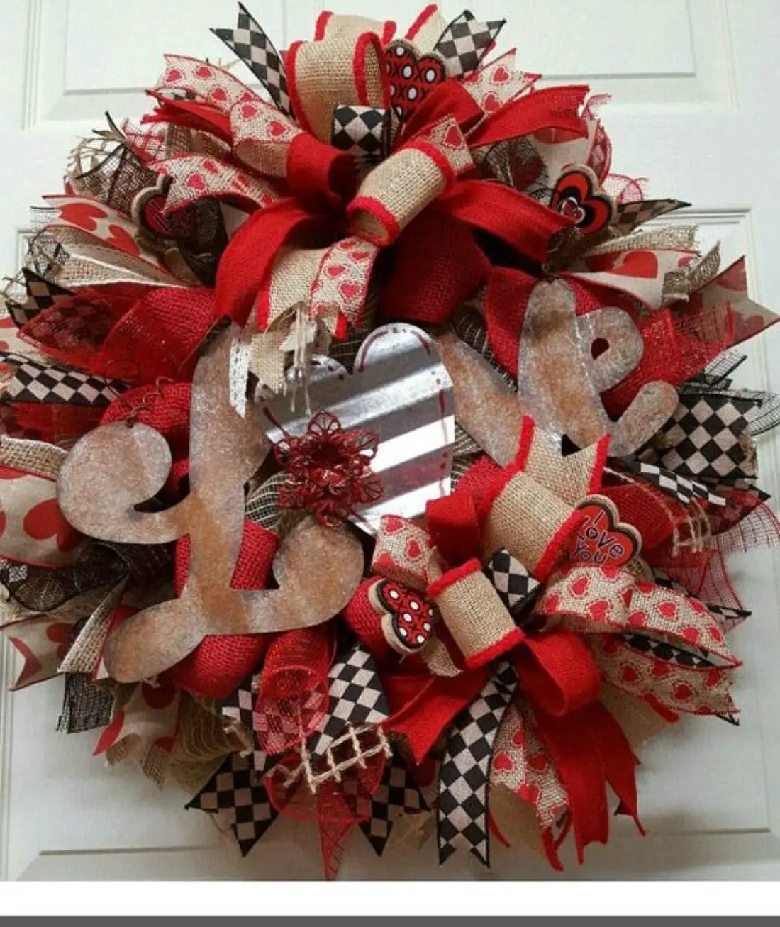 valentine day wreath
