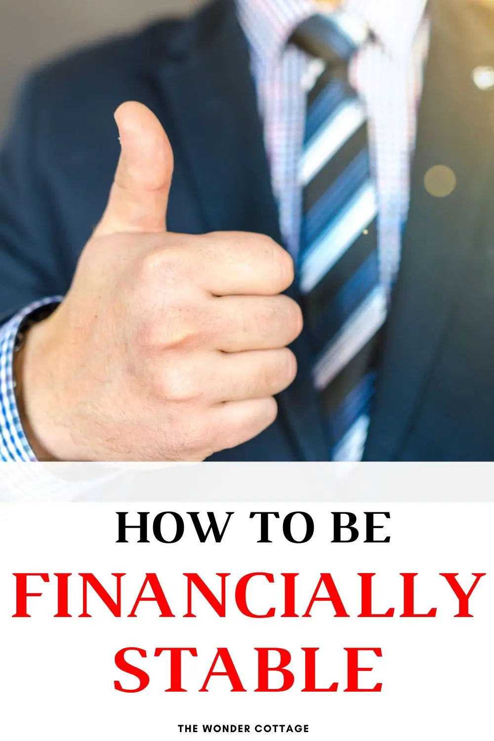 how to be financially stable