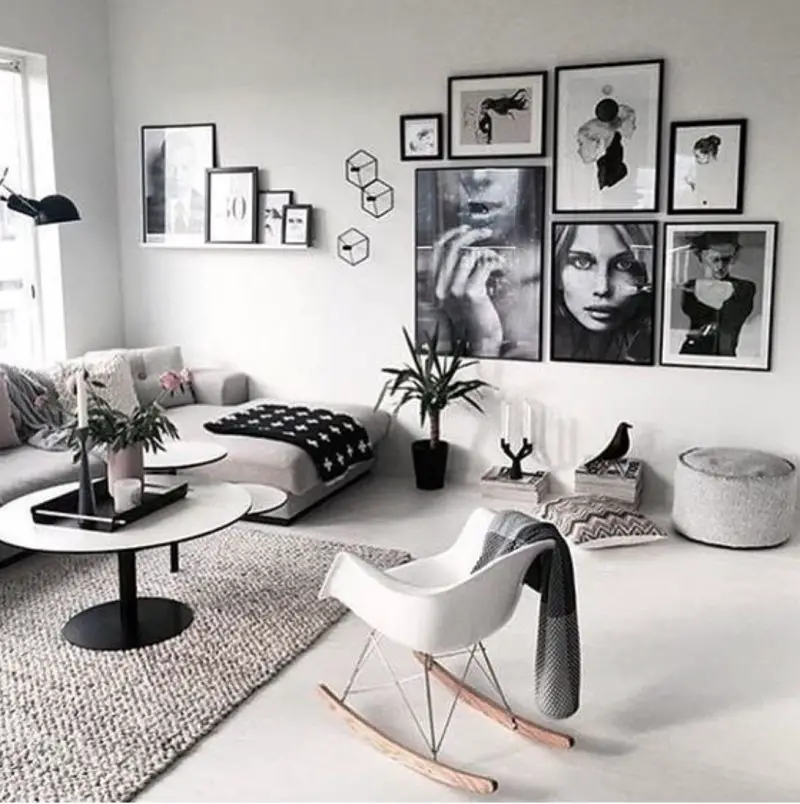 20 Black And White Living Room Decor Ideas - The Wonder Cottage