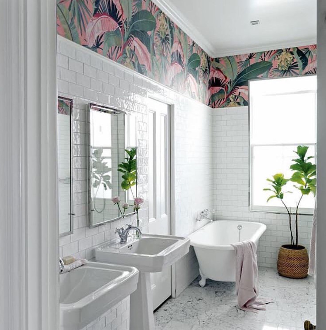 bathroom wallpaper ideas