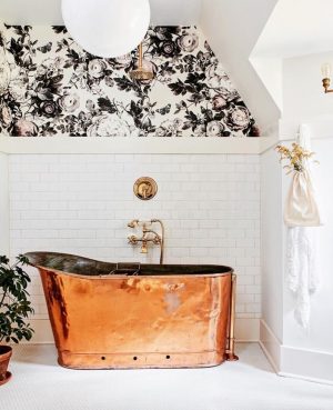 30+ Stunning Bathroom Wallpaper Ideas You'll Love - The Wonder Cottage