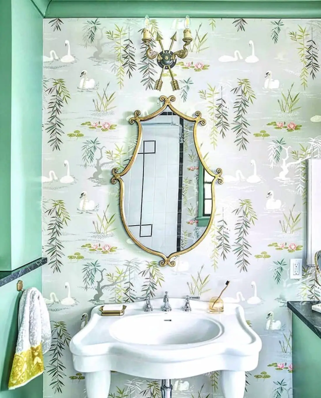 30+ Stunning Bathroom Wallpaper Ideas You'll Love - AAD9EAC5 D9A0 4D73 AE39 04DBAA2995B5