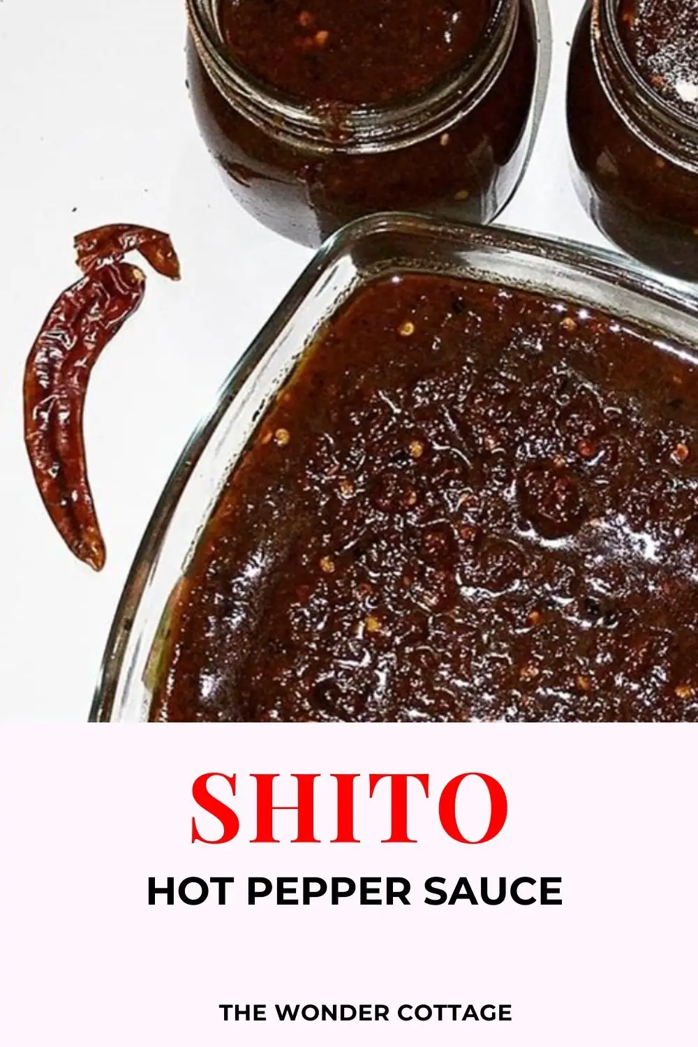 shito - hot pepper sauce recipe