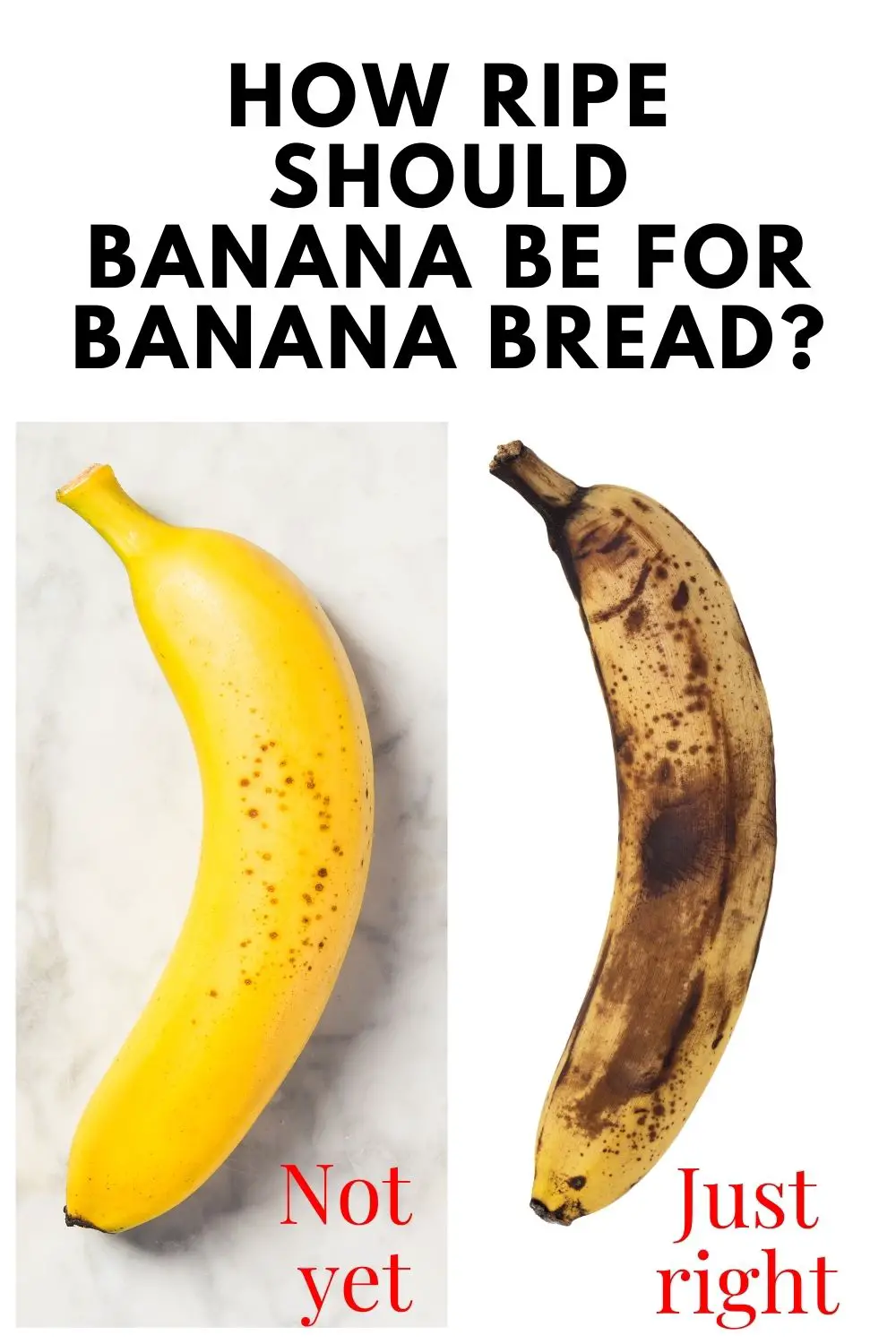 how ripe should bananas be for banana bread?