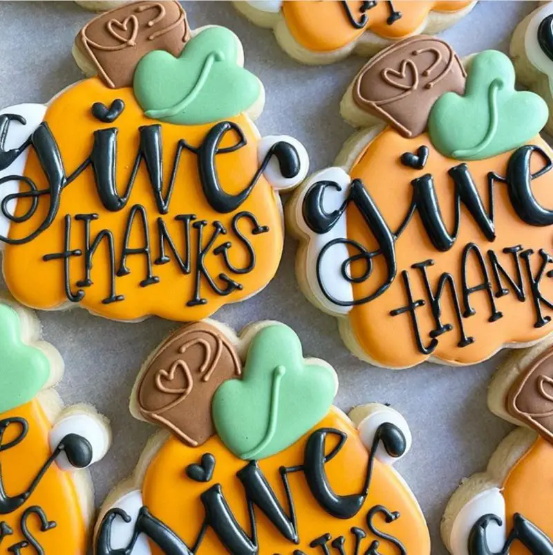 The thanksgiving house cookies