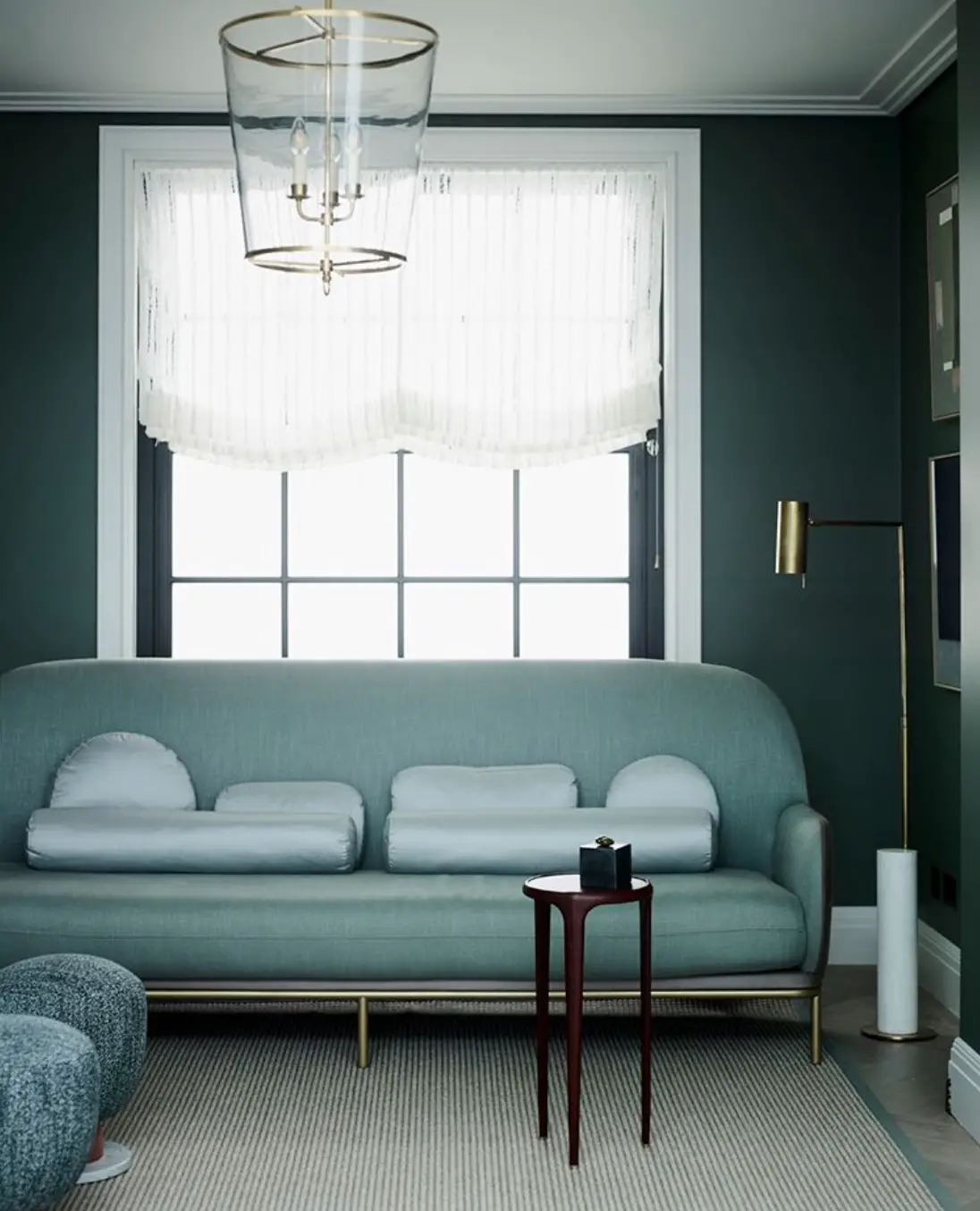 green sofa decor ideas