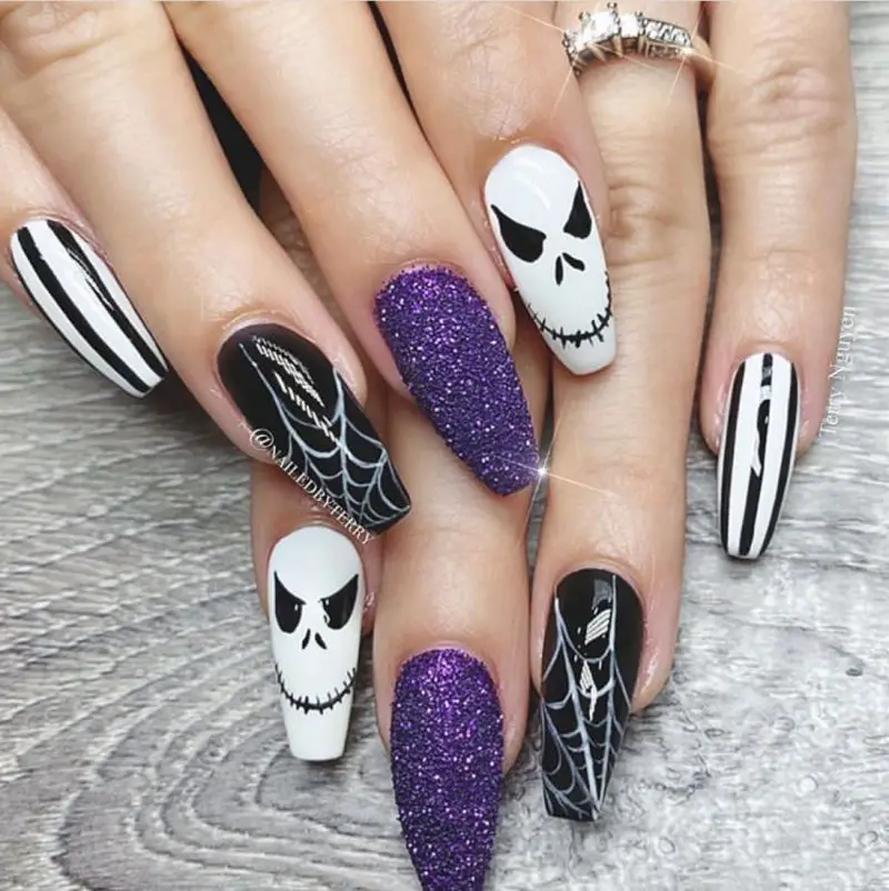 30+ Simple Halloween Gel Nails For 2020 - The Wonder Cottage