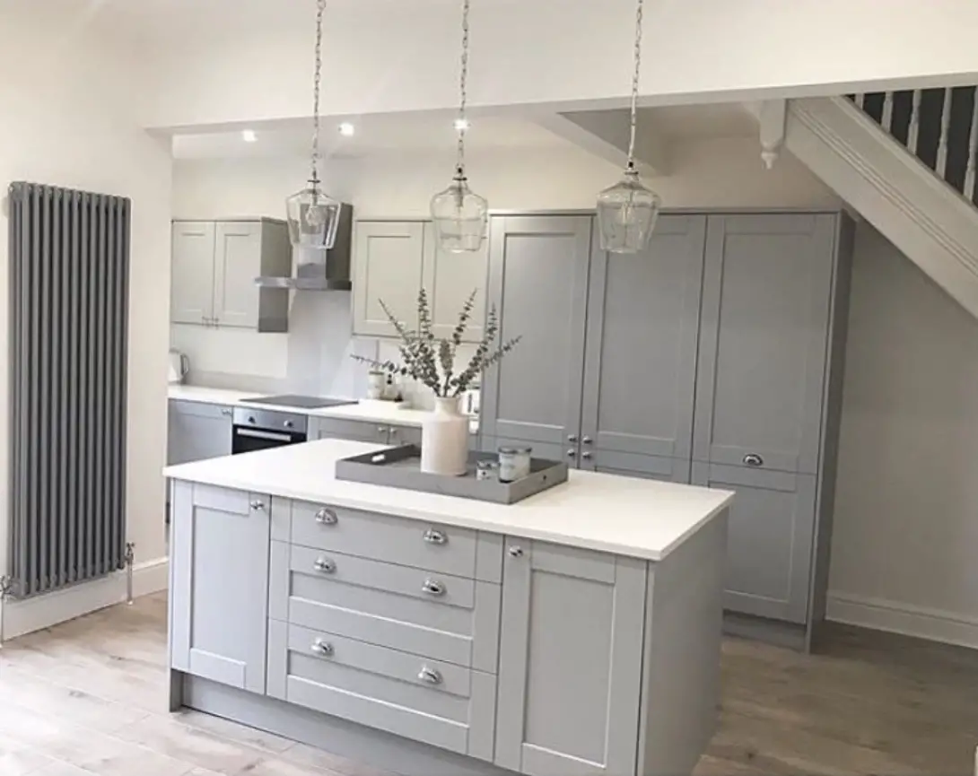 dove grey kitchen design
