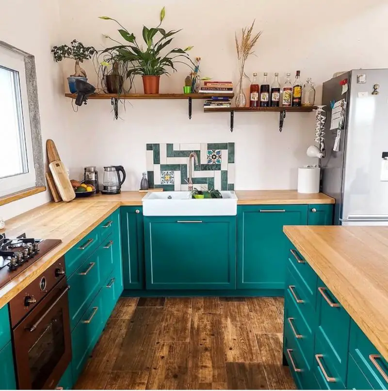 20+ Green Kitchen Designs For Your Home - The Wonder Cottage