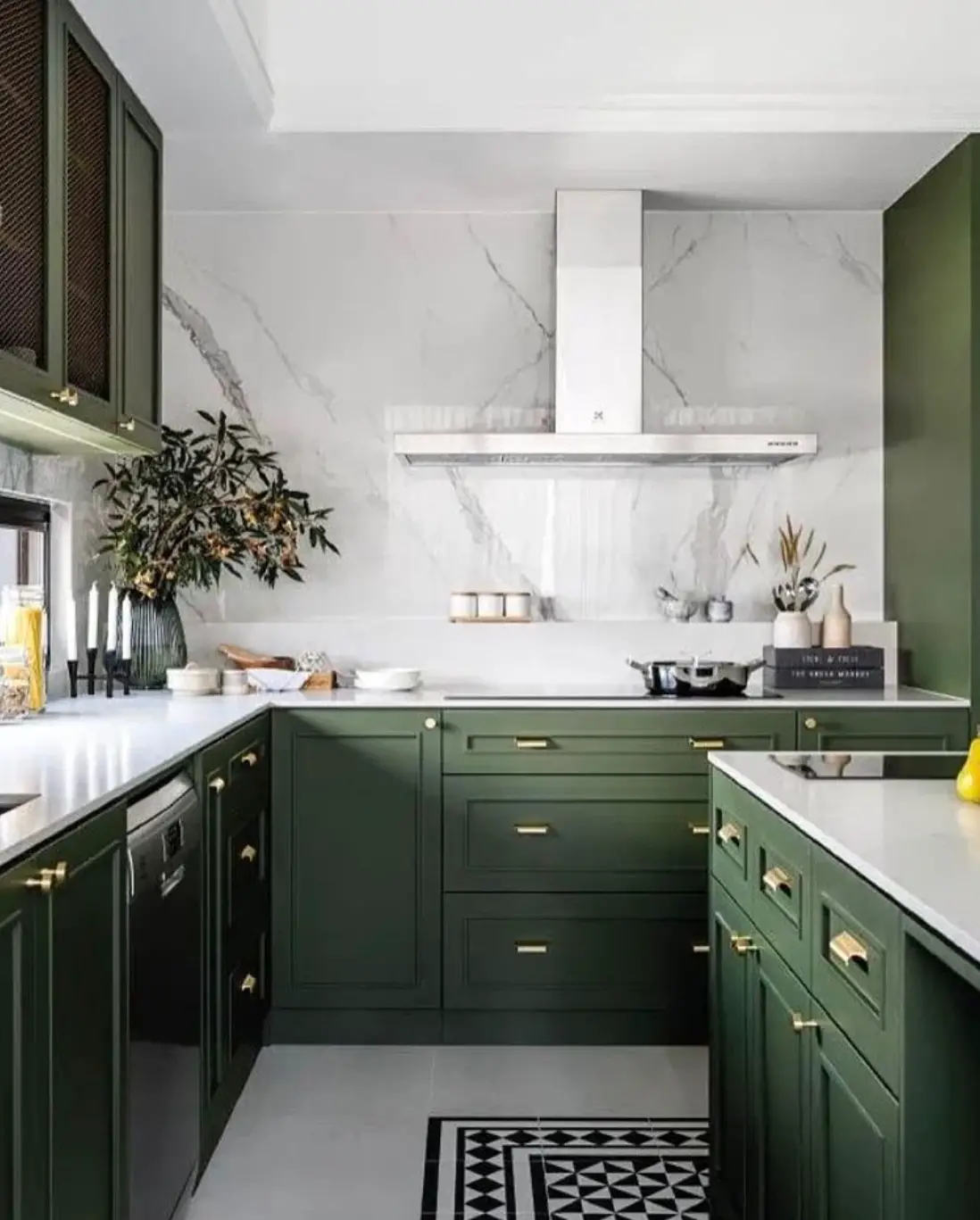 Green Kitchen Designs For Your Home