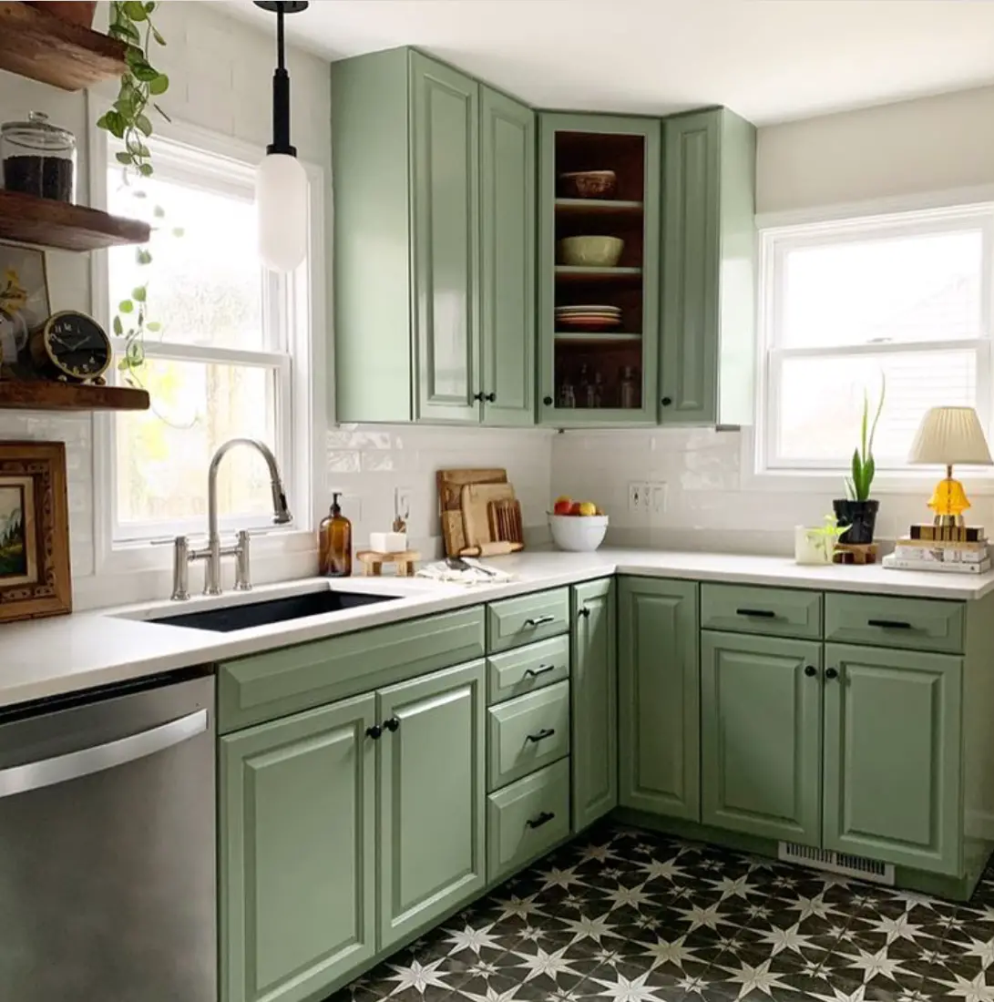 20+ Green Kitchen Designs For Your Home - The Wonder Cottage