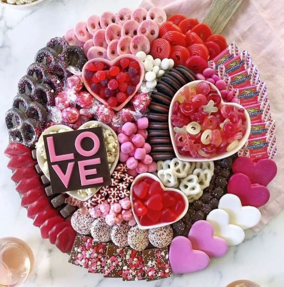 valentine's day dessert boards