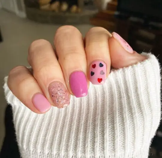 30 Pink Nail Designs For Valentine's Day - The Wonder Cottage