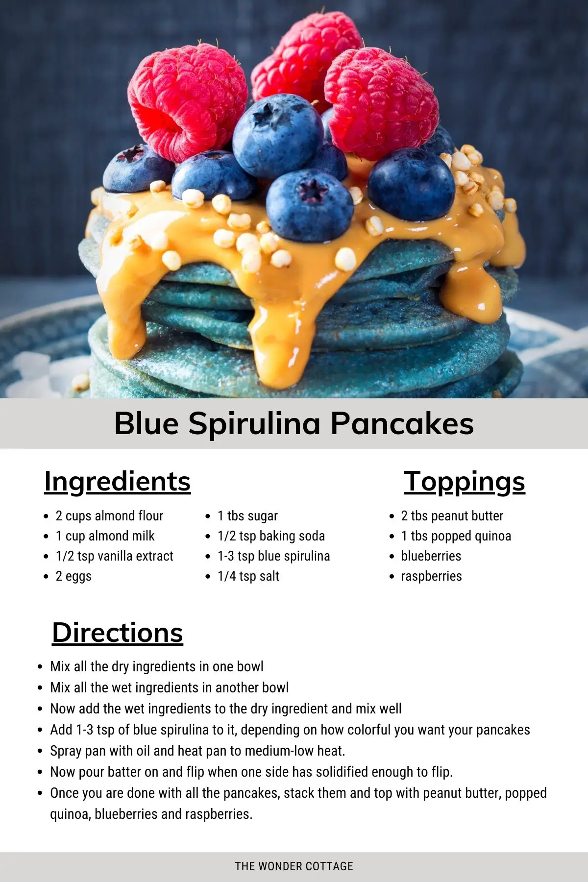 blue spirulina pancake recipe