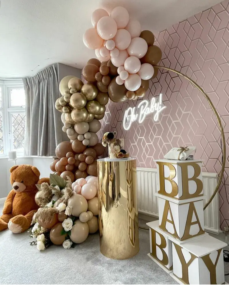 baby shower balloon decor ideas