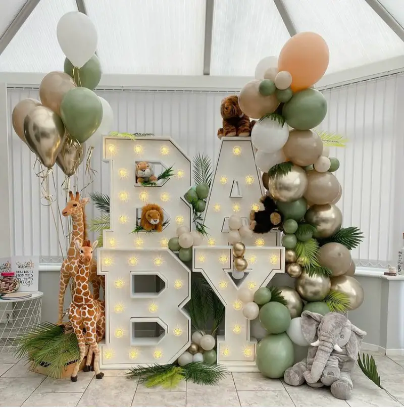 baby shower balloon decor ideas