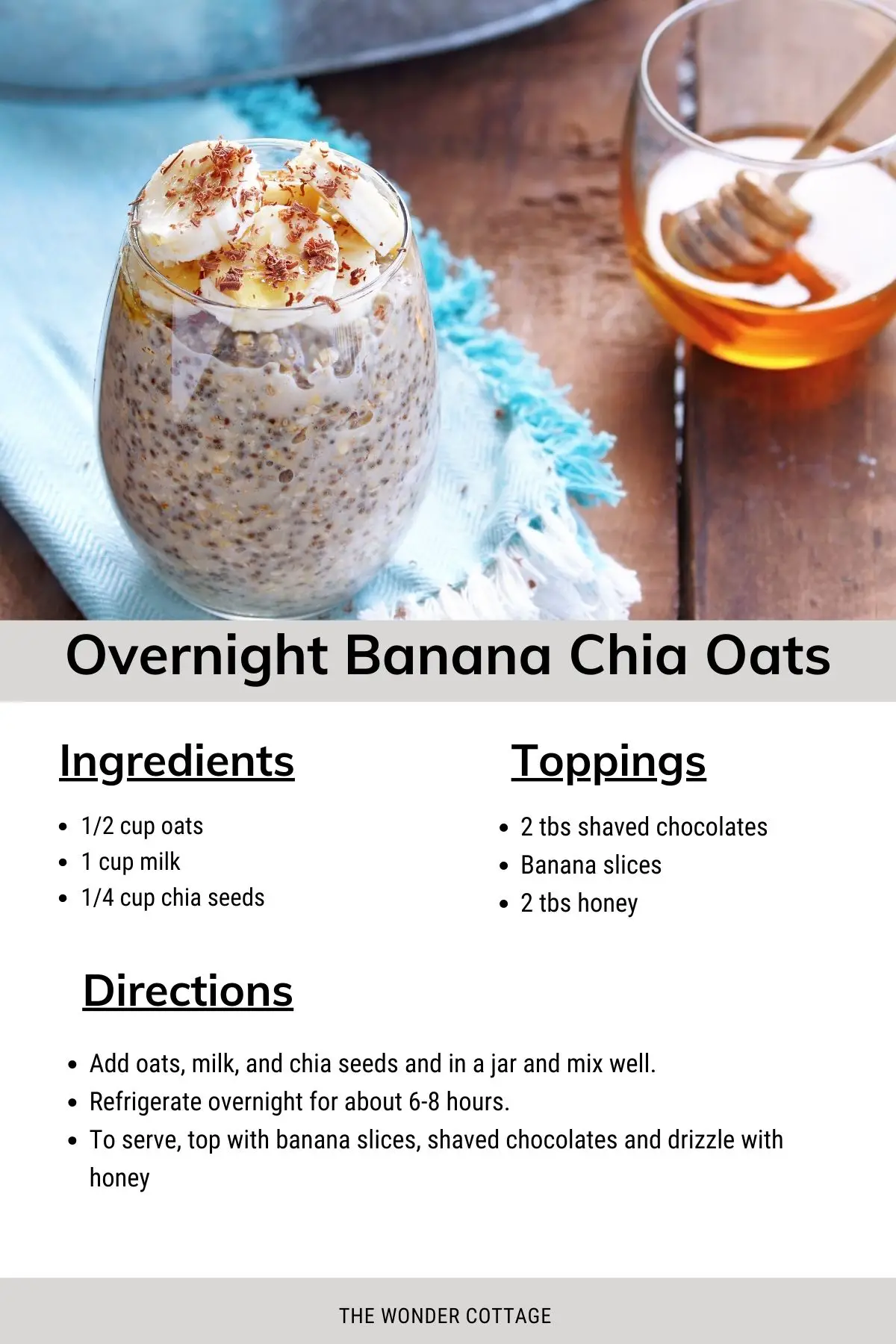 overnight banana chia oats recipe