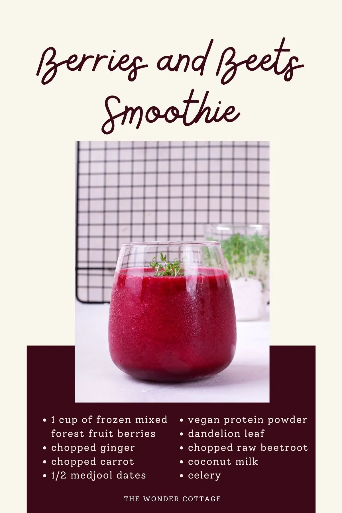 Berries and beets smoothie