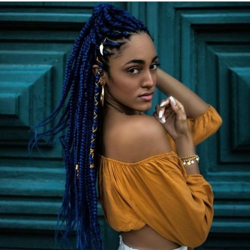 20 Beautiful Box Braids Styles 2021 The Wonder Cottage 8864