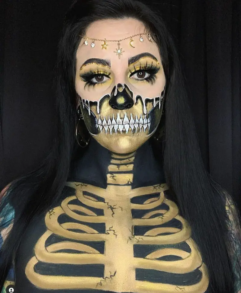 Skeleton makeup
