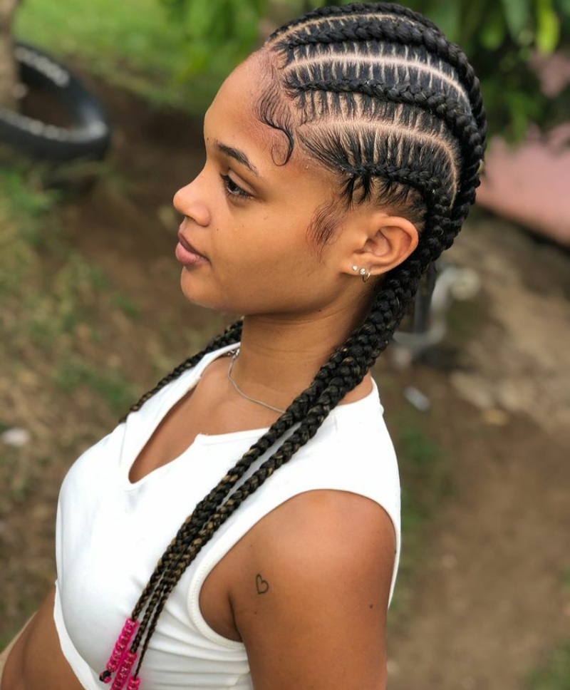 Glowing Feeding Braids Styles