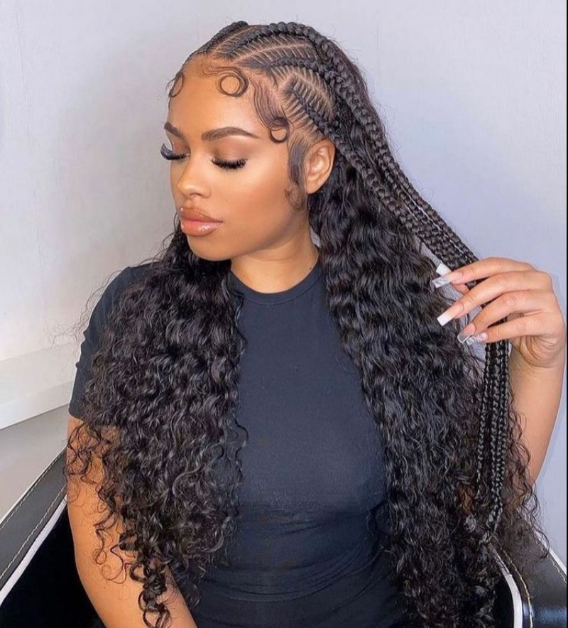 Glowing Feeding Braids Styles