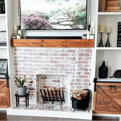 14 Cozy Faux Fireplace - The Wonder Cottage