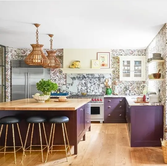 purple kitchen decor ideas