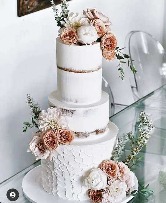 floral wedding cakes
