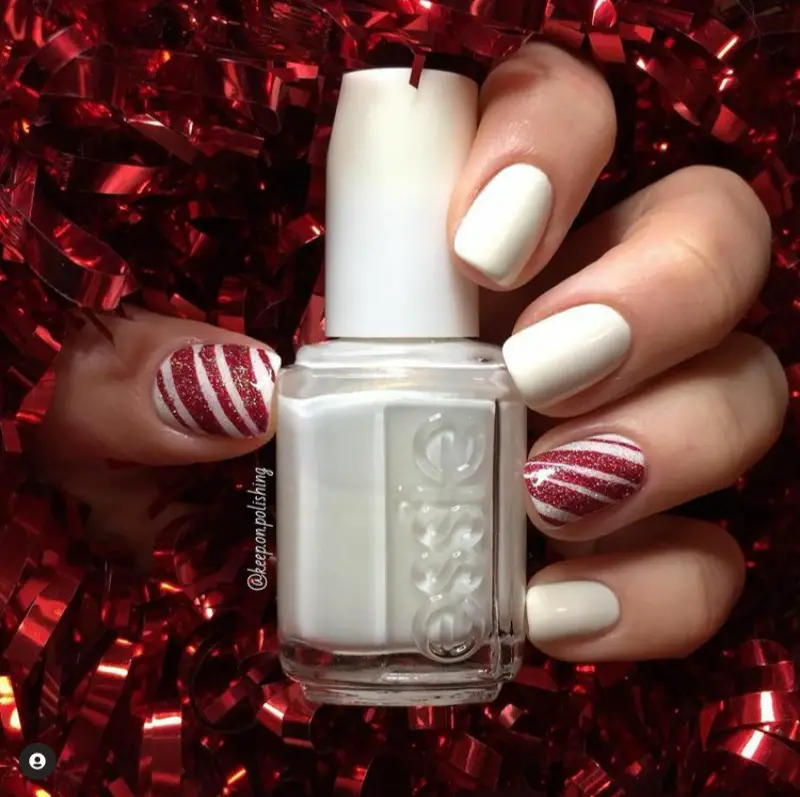 Candy Cane Nail Designs For Christmas 2021 - The Wonder Cottage