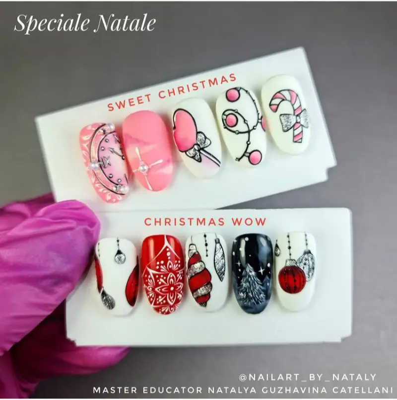 24 Cheery Christmas Press On Nails For 2021 - The Wonder Cottage