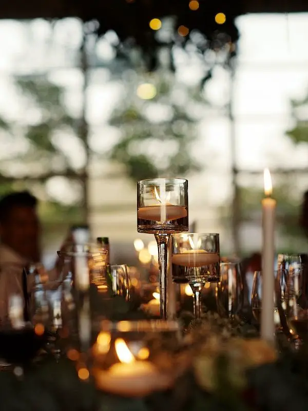 table decor ideas with candles