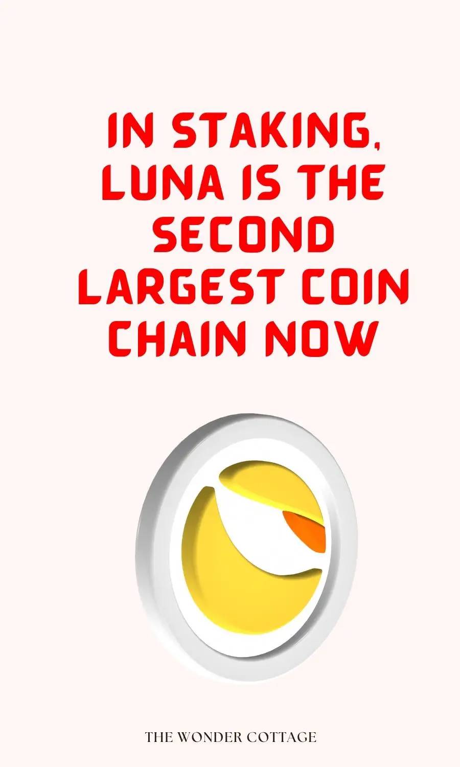 In Staking, Luna Is The Second Largest Coin Chain Now