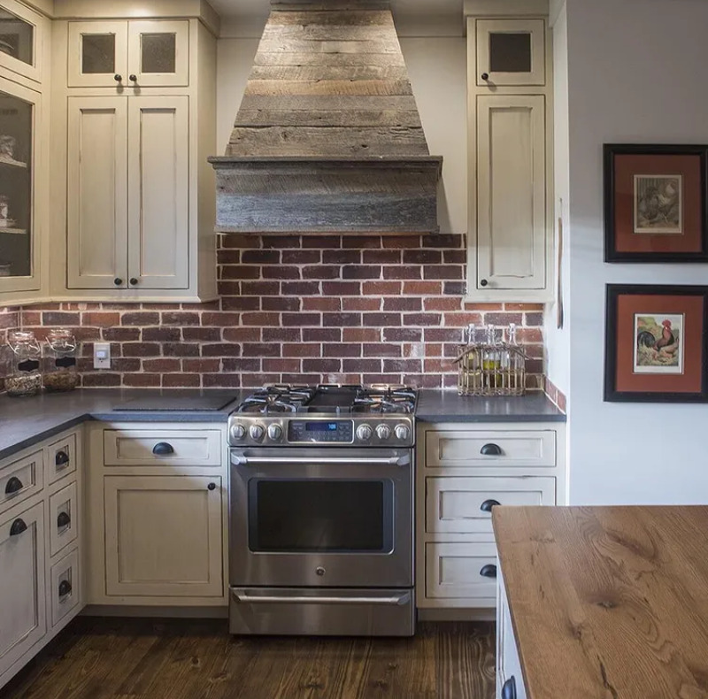 Brick Backsplash!