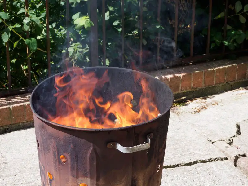 Building your own incinerator bin