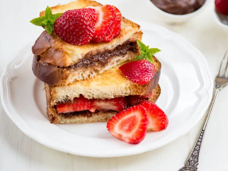 Strawberry Nutella French toast