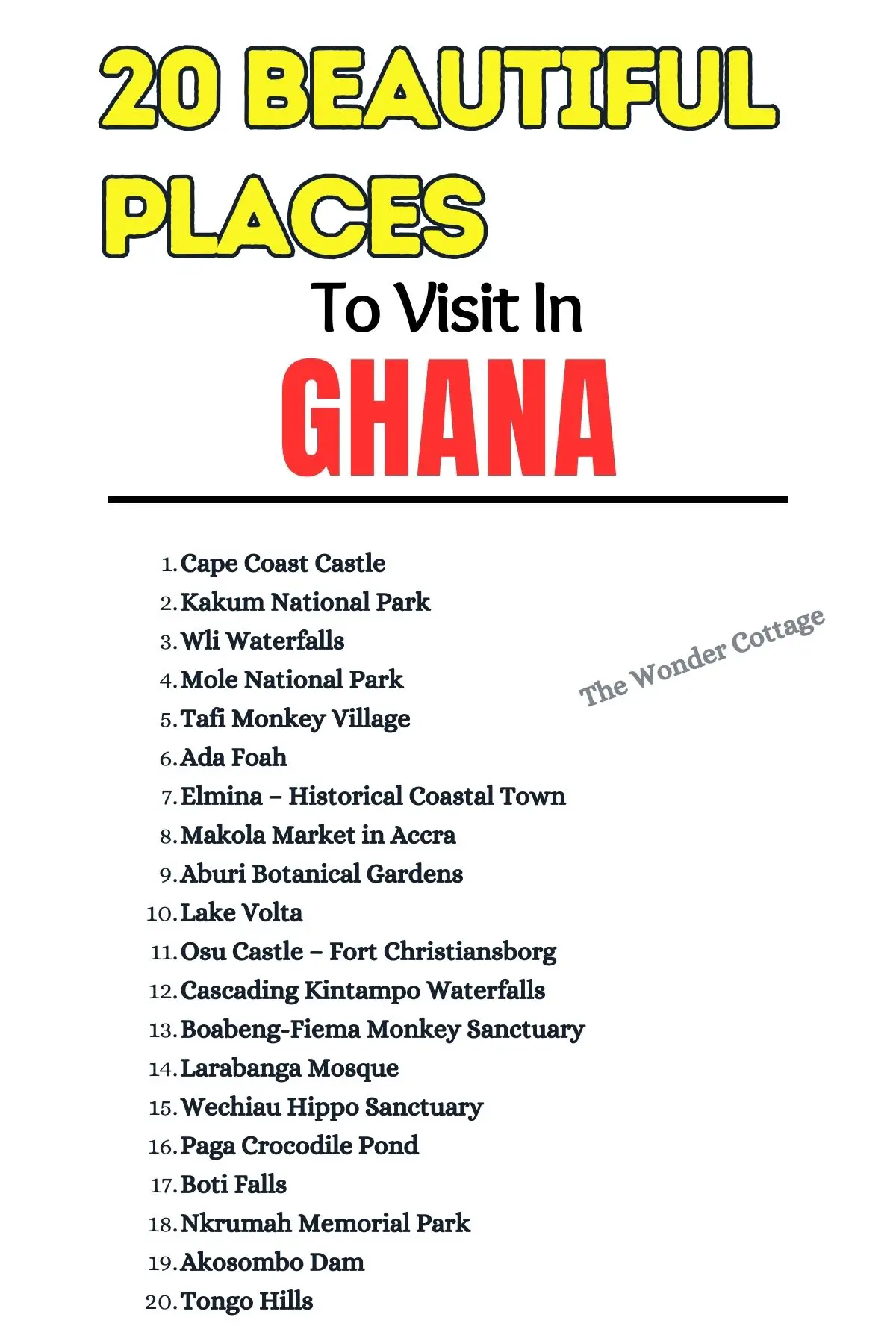 20 Beautiful Places To Visit In Ghana