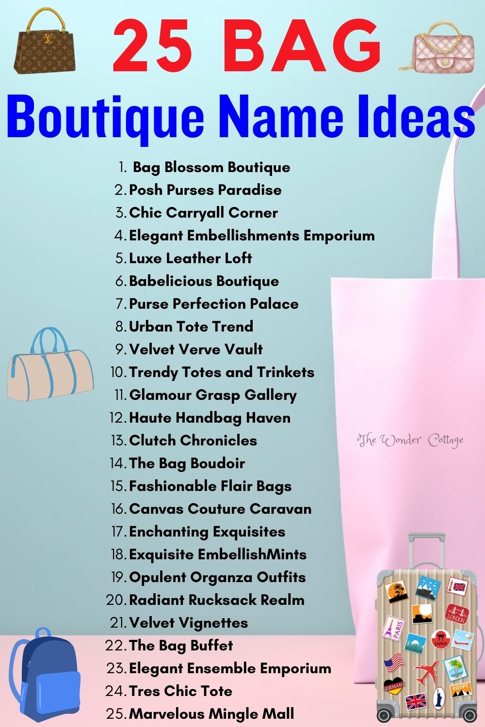 25-Bag Boutique Name Ideas