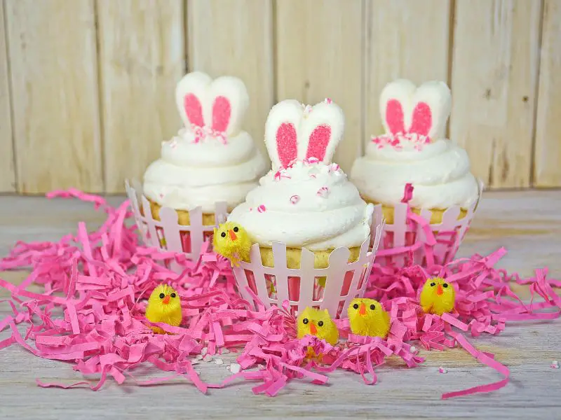 Bunny Ear Easter Cupcakes