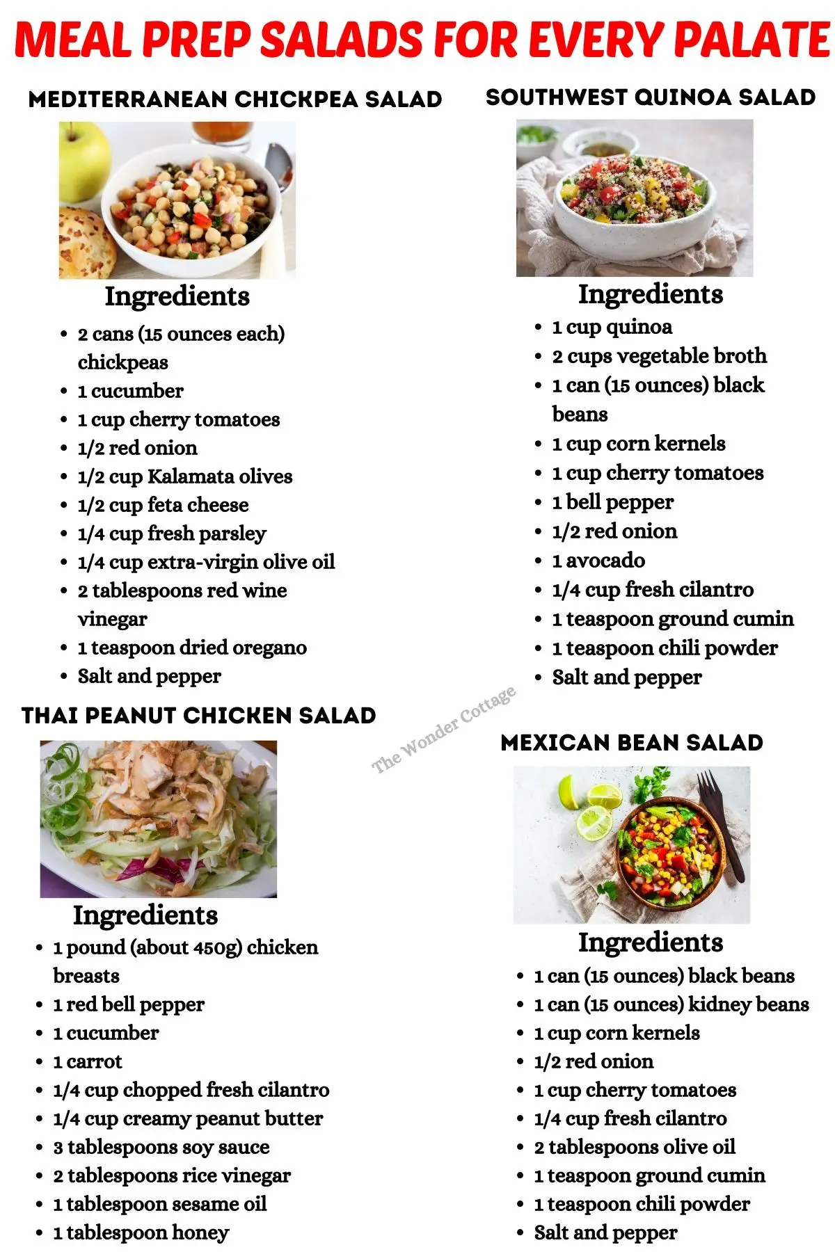 Meal Prep Salads for Every Palate