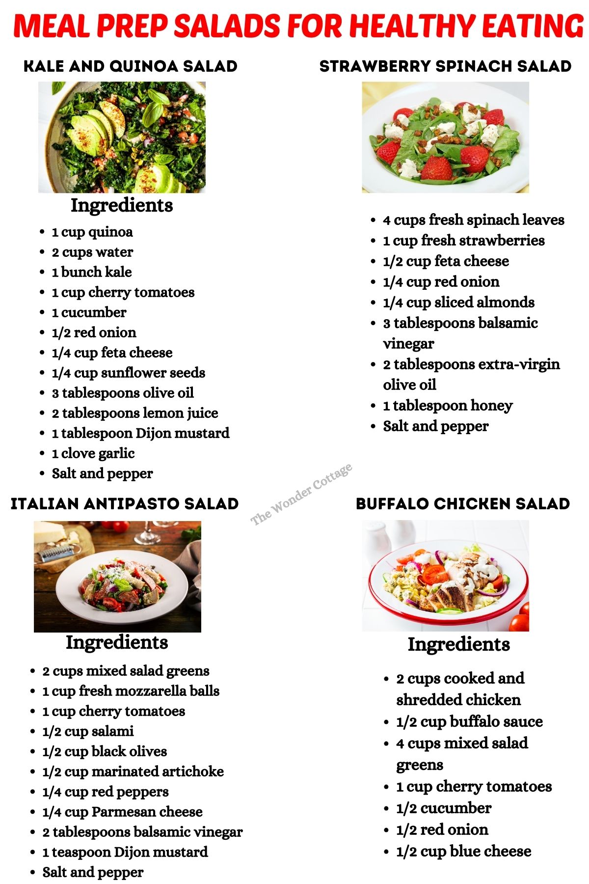  Meal Prep Salads for Healthy Eating