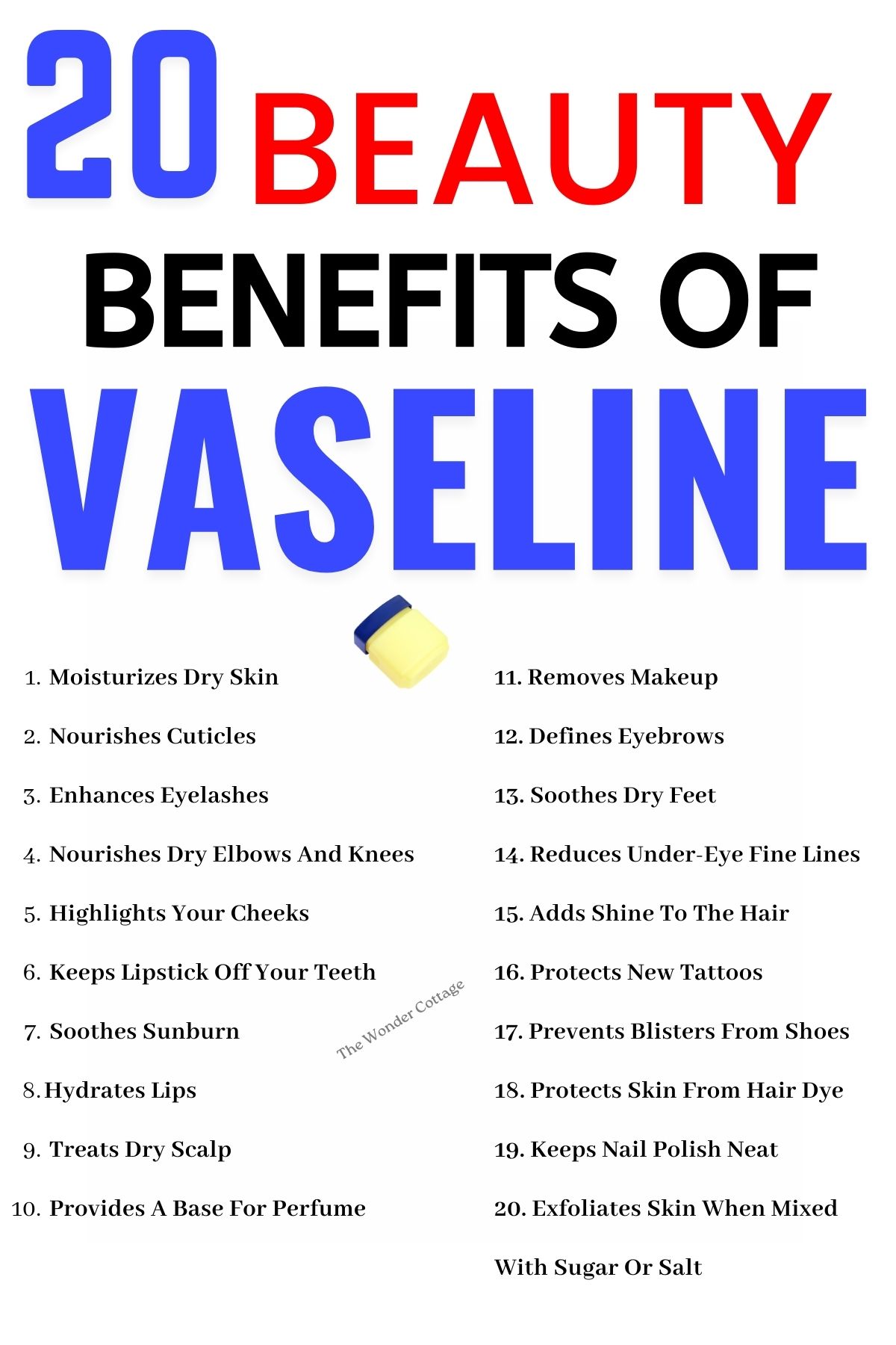 20 Beauty Benefits Of Vaseline